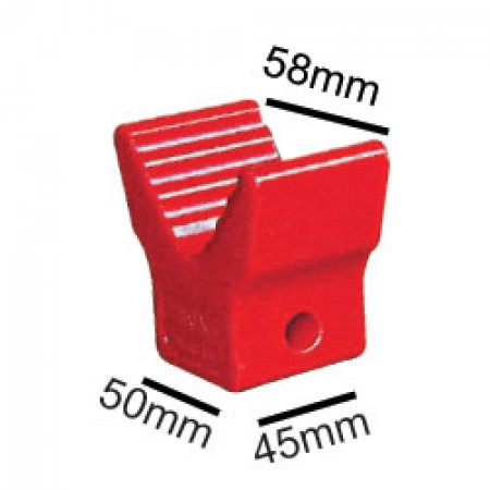 Poly V-block - Red 50mm