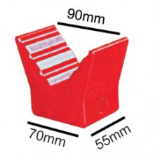 Poly V-block - Red 70mm