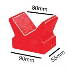 Poly V-block - Red 90mm