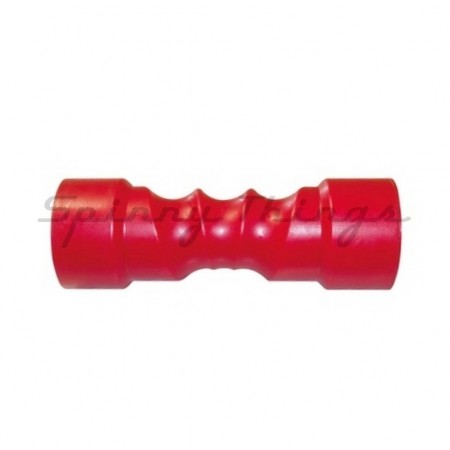 8" Self-centring Roller Poly Soft - Red