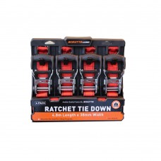 Ratchet Tie Down 4 Pce Set 500kg